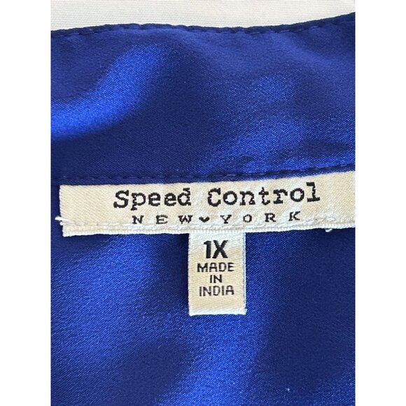 Royal Blue Sleeveless Lace-Up Casual Dress size 1X - Picture 9 of 13